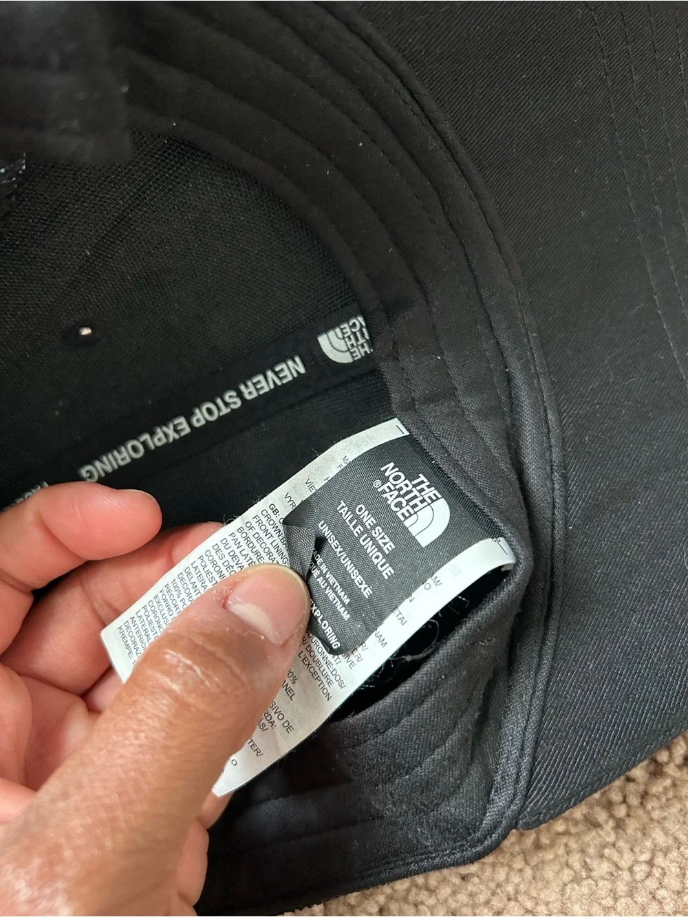 The North Face Black Snap Back Trucker Hat